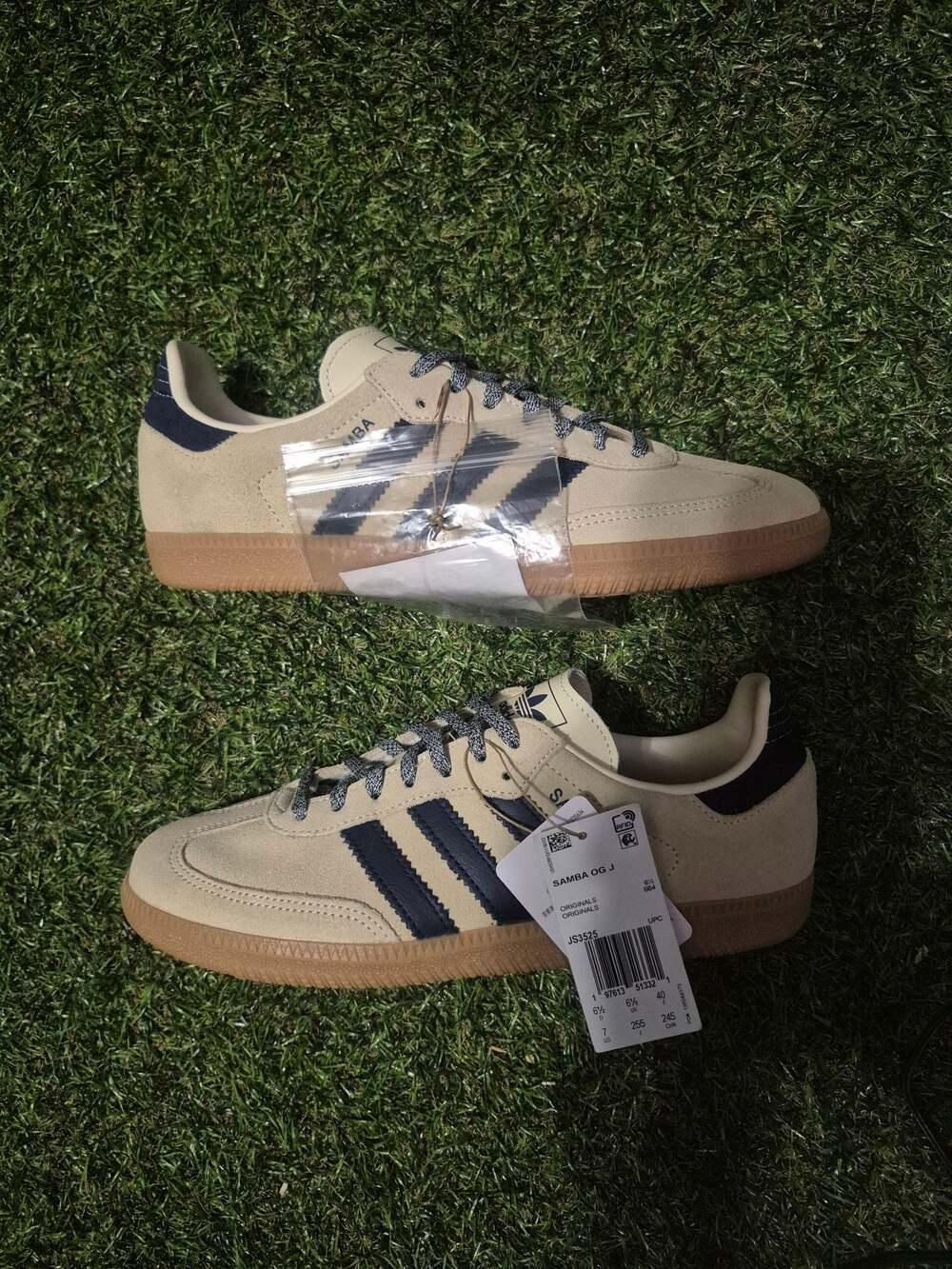 Adidas Samba OG J 'Warm Vanilla Night Indigo' JS3525